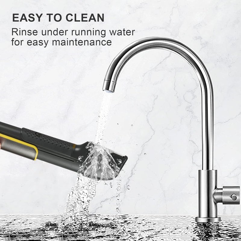 pritech Body Hair Trimmer for Men, Body Hair Groomers with Guard Comb, Rechargeable Hair Trimmer for Pubic Area, Back, Face, Legs and Beard - Image 5